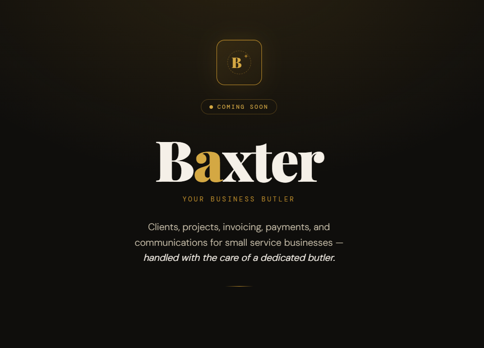 Baxter marketing site